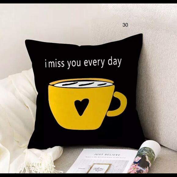 Set of 2 Bright Yellow Summer Pillow Covers - Picture 7 of 8